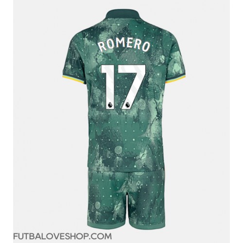 Dres Tottenham Hotspur Cristian Romero #17 Tretina pre deti 2024-25 Krátky Rukáv (+ trenírky)